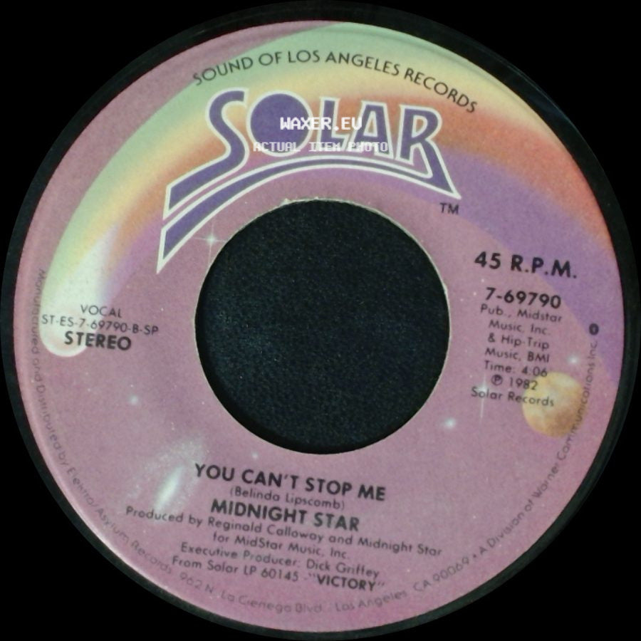 Midnight Star - Wet My Whistle / You Can't Stop Me side B