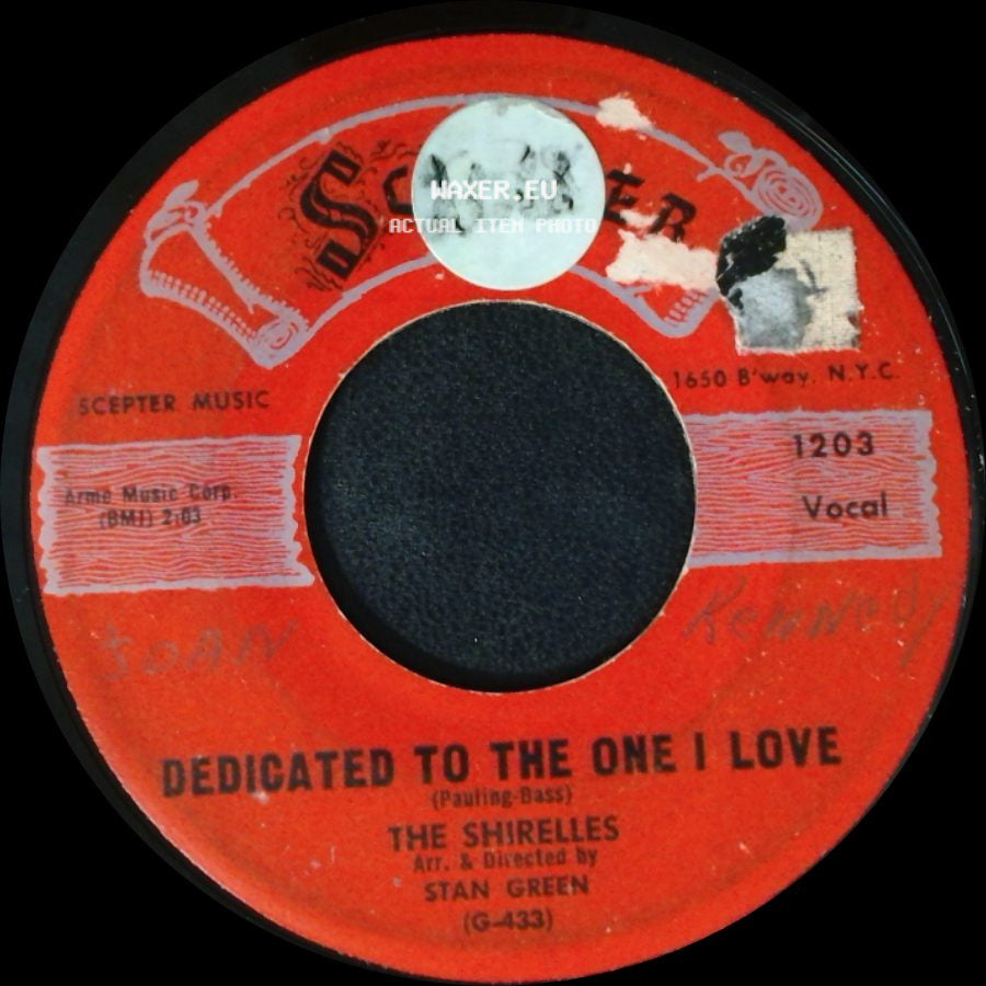 The Shirelles - Look A Here Baby / Dedicated To The One I Love side B