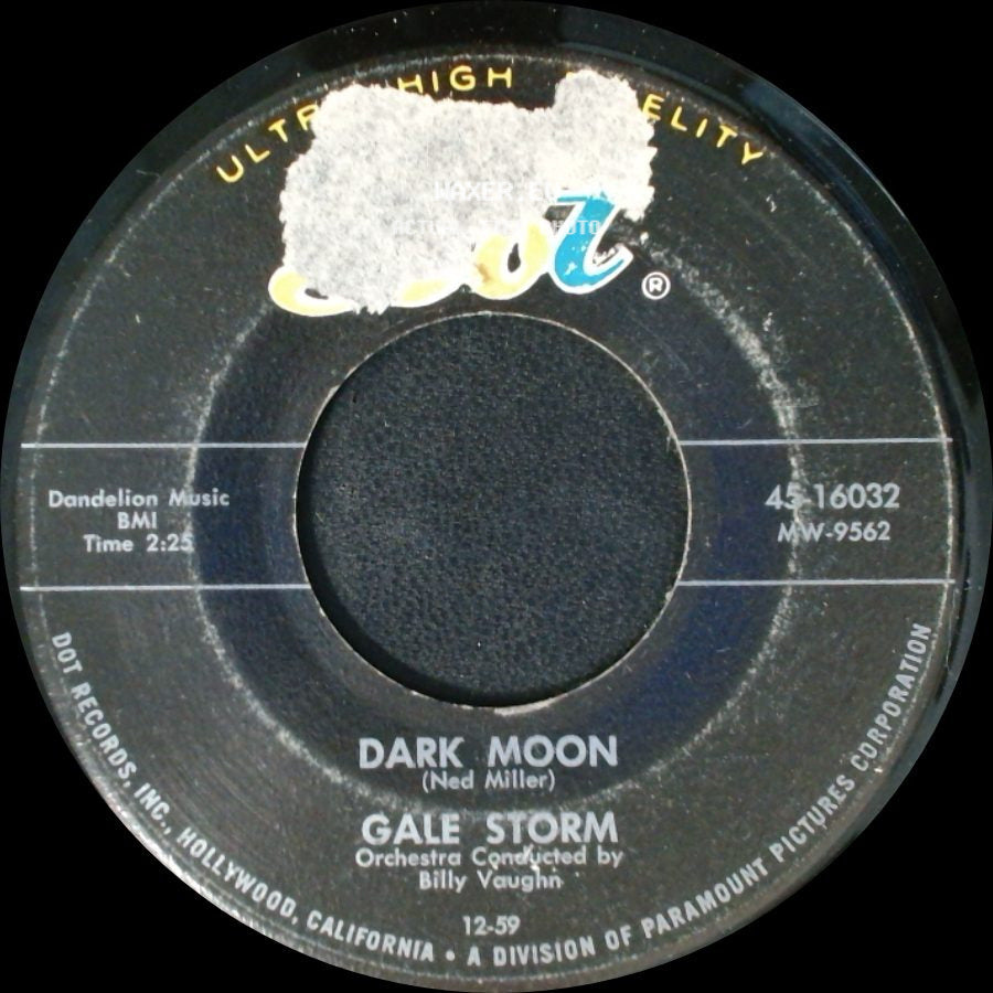 Gale Storm - Dark Moon / Memories Are Made Of This side A