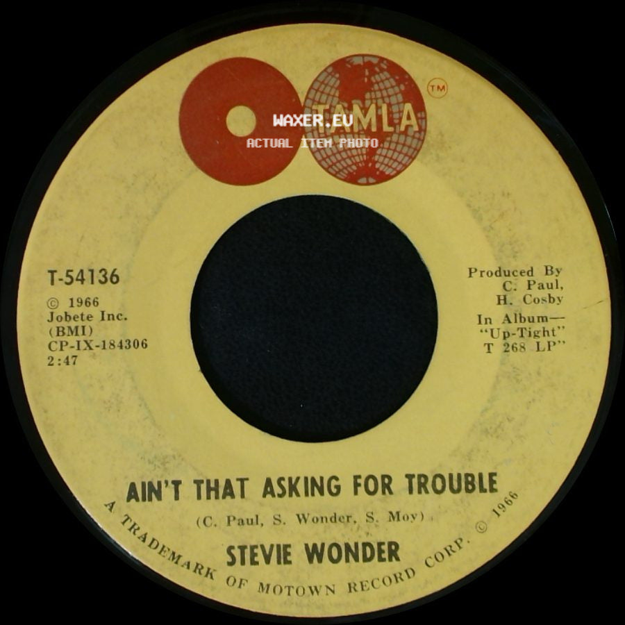Stevie Wonder - Blowin' In The Wind / Ain't That Asking For Trouble side B