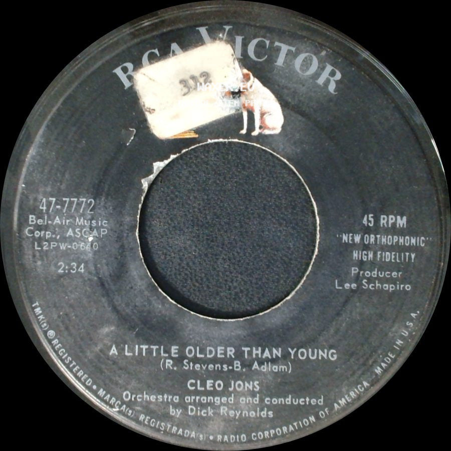 Cleo Jons - Why Don't You Do Right (Get Me Some Money, Too!) / A Little Older Than Young side B