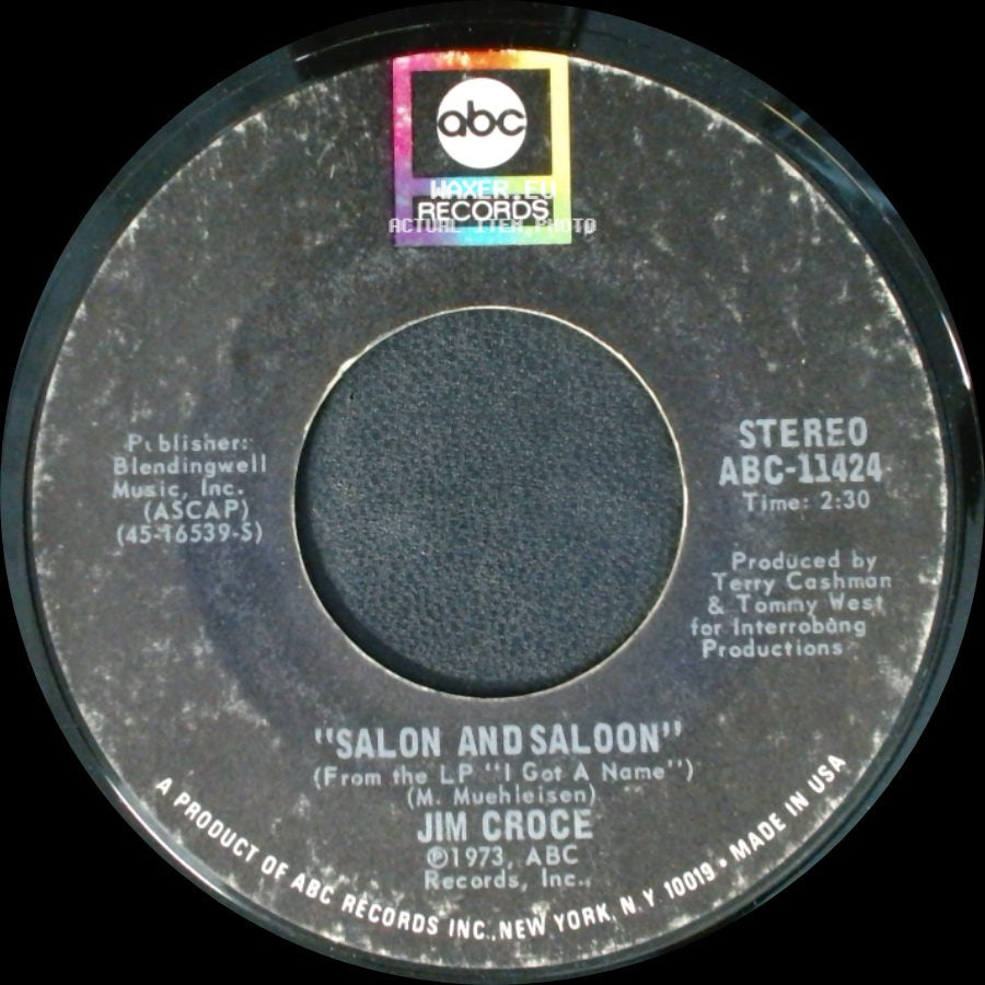 Jim Croce - Salon And Saloon / I'll Have To Say I Love You In A Song side A