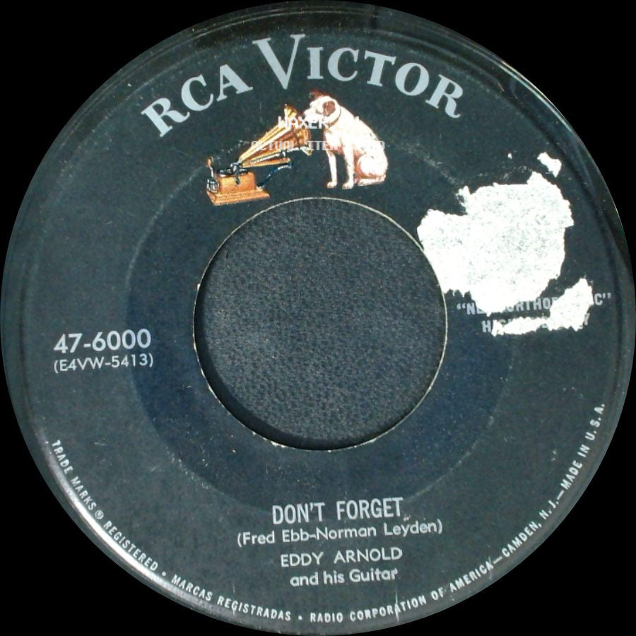 Eddy Arnold And His Guitar - I've Been Thinking / Don't Forget side B