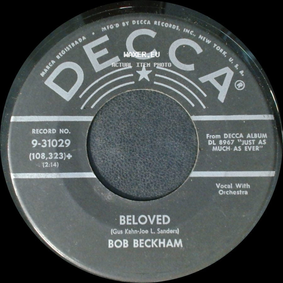 Bob Beckham - Crazy Arms / Beloved side B