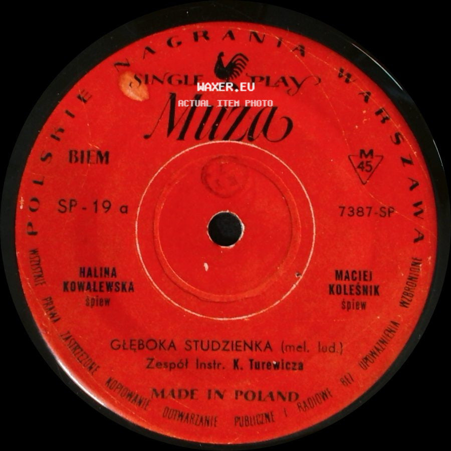 Halina Kowalewska, Maciej Koleśnik / Maciej Kolesnik - Głęboka Studzienka / Bielany - Walc side A