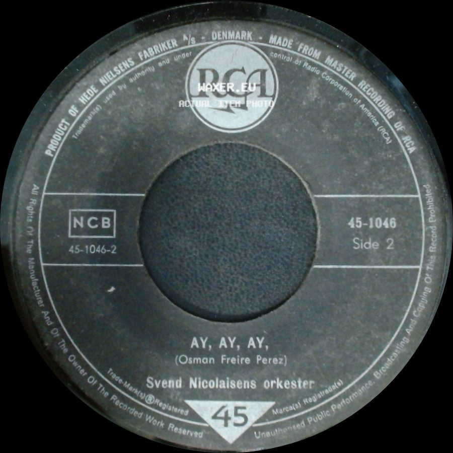 Svend Nicolaisens Orkester - Alpine-Rock / Ay, Ay, Ay, side B