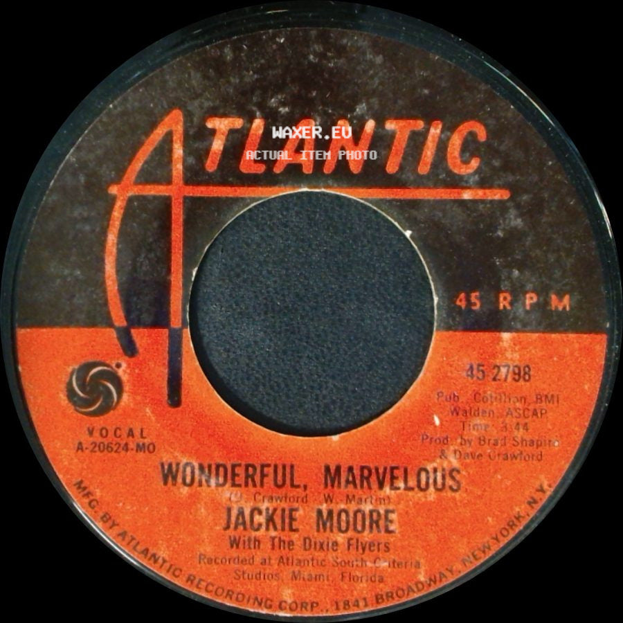 Jackie Moore - Wonderful, Marvelous / Sometimes It's Got To Rain (In Your Love Life) side A