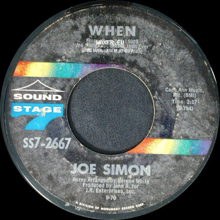 Joe Simon - That's The Way I Want Our Love / When side B