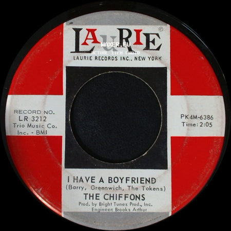 The Chiffons - I'm Gonna Dry My Eyes / I Have A Boyfriend side B