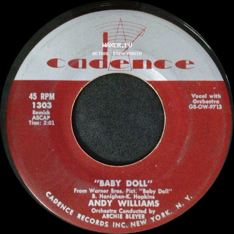 Andy Williams - Baby Doll / Since I've Found My Baby side A