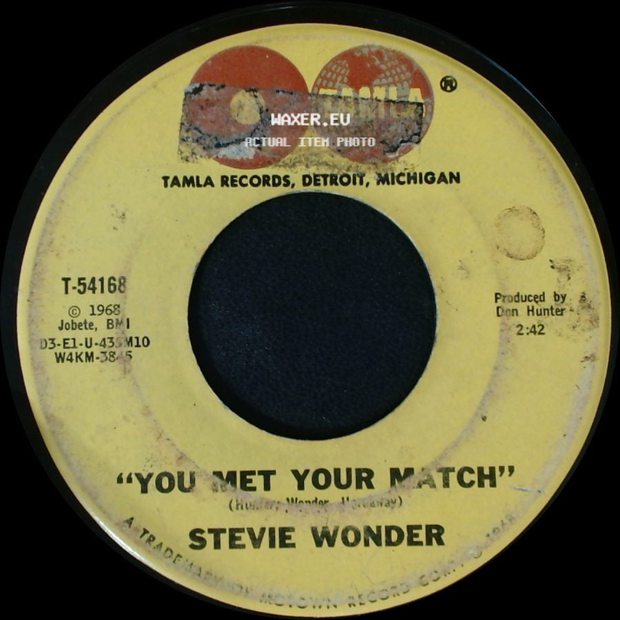 Stevie Wonder - My Girl / You Met Your Match side B