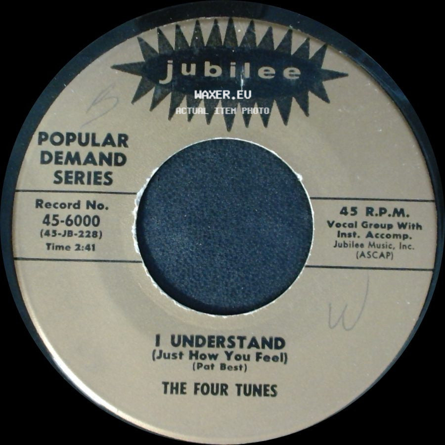 The Four Tunes - Marie / I Understand (Just How You Feel) side B
