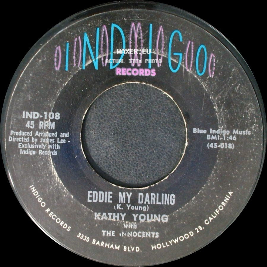 Kathy Young With The Innocents - A Thousand Stars / Eddie My Darling side B