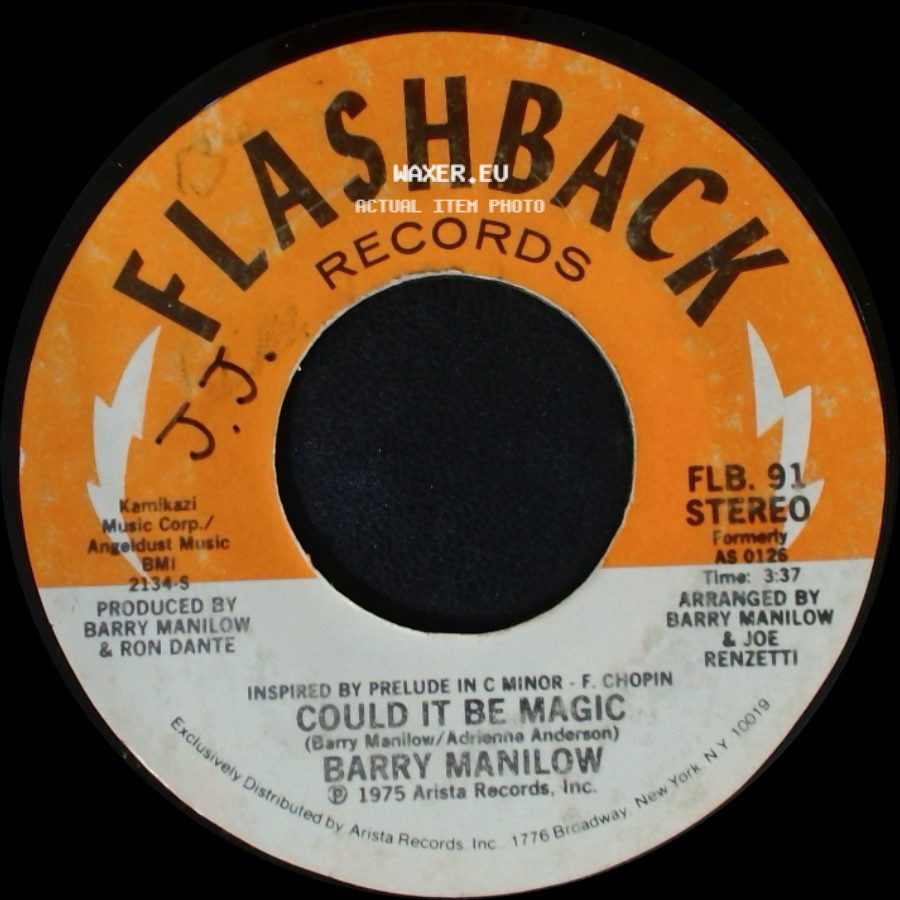 Barry Manilow - Could It Be Magic / I Write The Songs side A