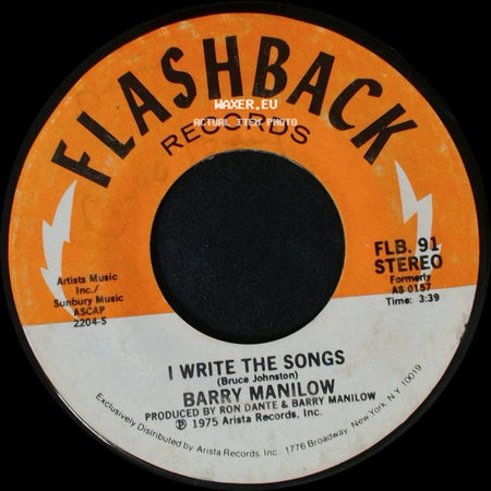 Barry Manilow - Could It Be Magic / I Write The Songs side B