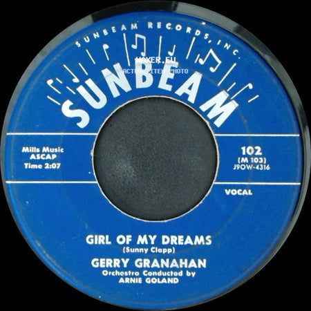 Gerry Granahan - Girl Of My Dreams / No Chemise, Please side A