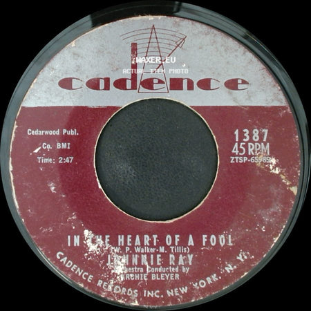 Johnnie Ray - Let's Forget It Now / In The Heart Of A Fool side B