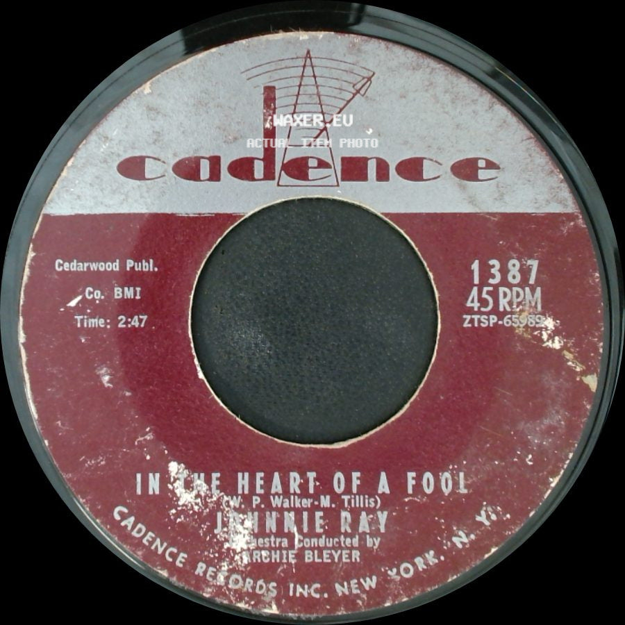 Johnnie Ray - Let's Forget It Now / In The Heart Of A Fool side B