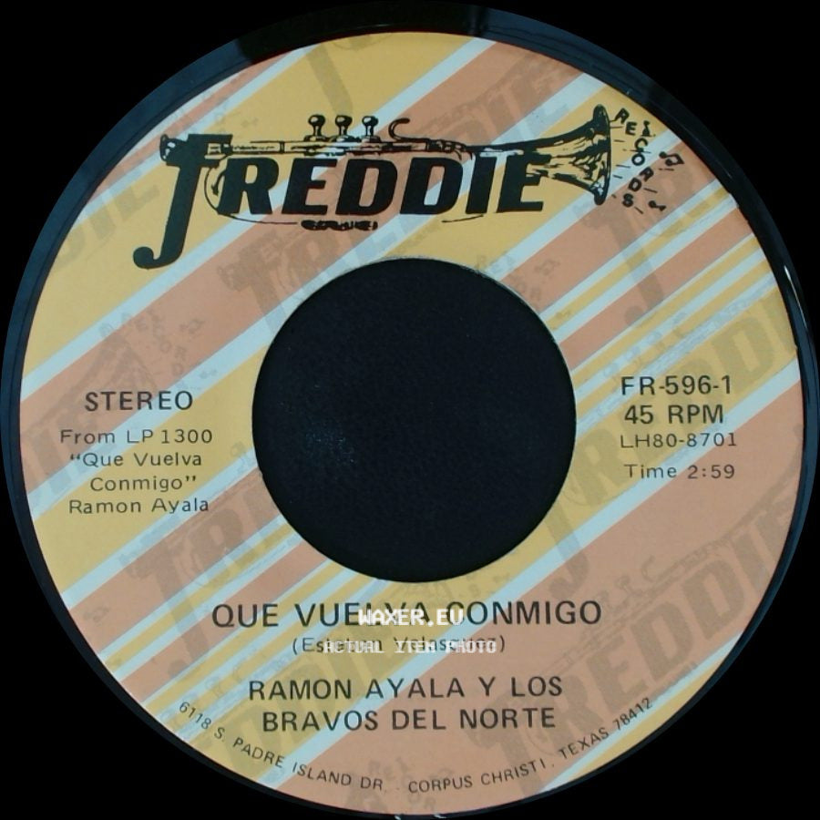Ramon Ayala Y Los Bravos Del Norte - El Tuerto / Que Vuelva Conmigo side B