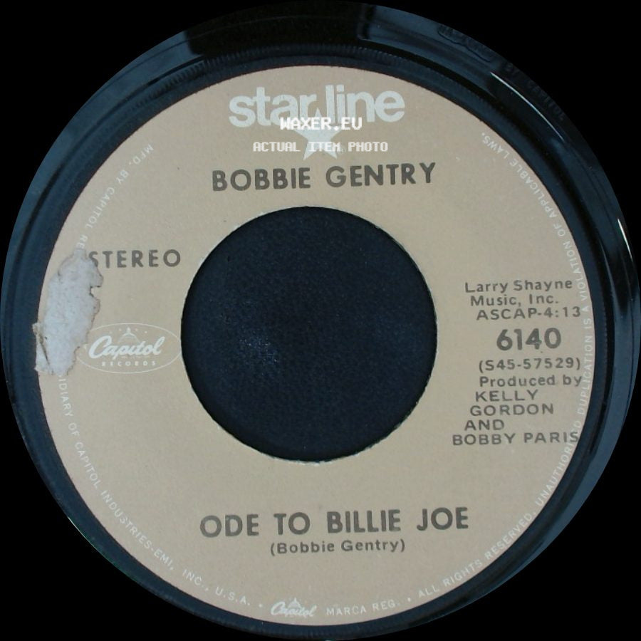 Bobbie Gentry - Mississippi Delta / Ode To Billie Joe side B