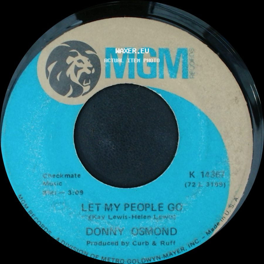 Donny Osmond - Let My People Go / Puppy Love side A