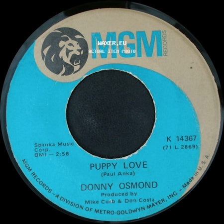 Donny Osmond - Let My People Go / Puppy Love side B