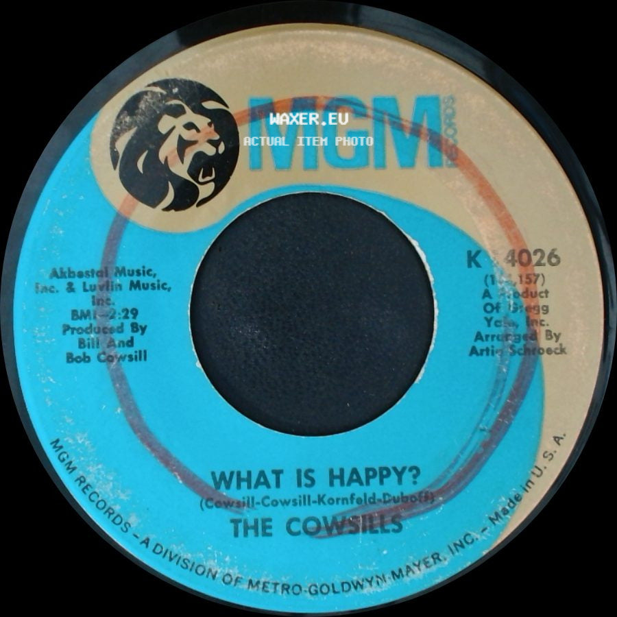 The Cowsills - What Is Happy? / Hair side A