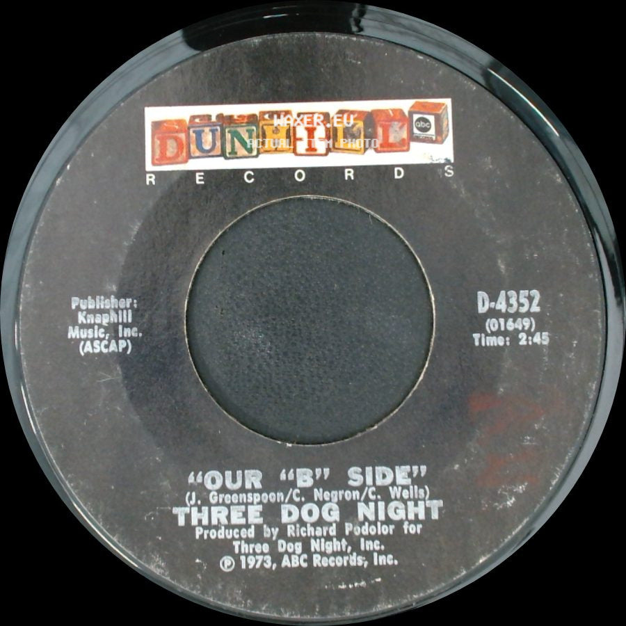 Three Dog Night - Shambala / Our "B" Side side B