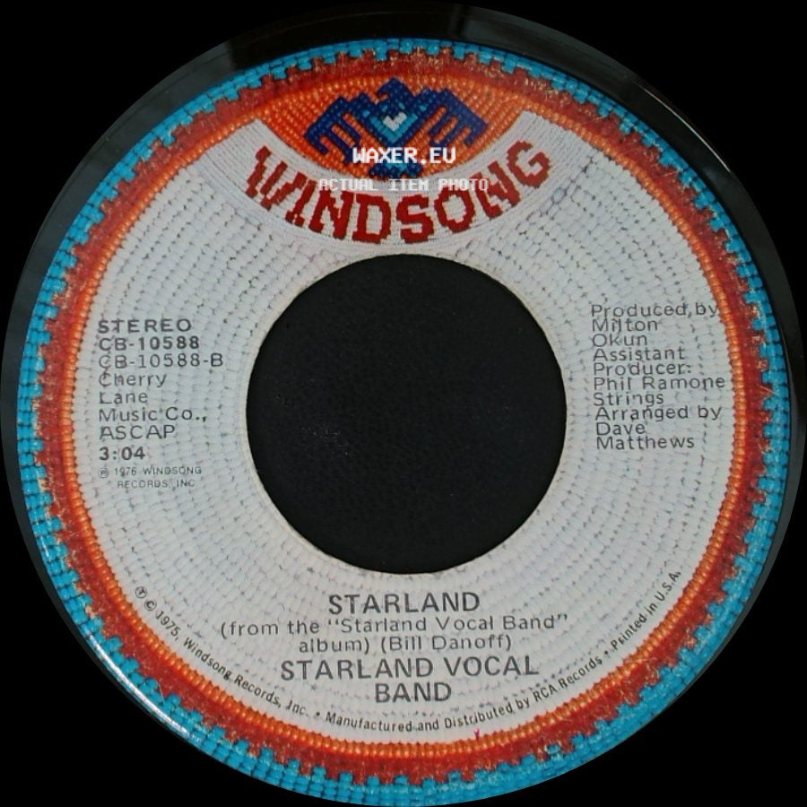 Starland Vocal Band - Afternoon Delight / Starland side B