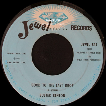 Buster Benton - Money Is The Name Of The Game / Good To The Last Drop side B