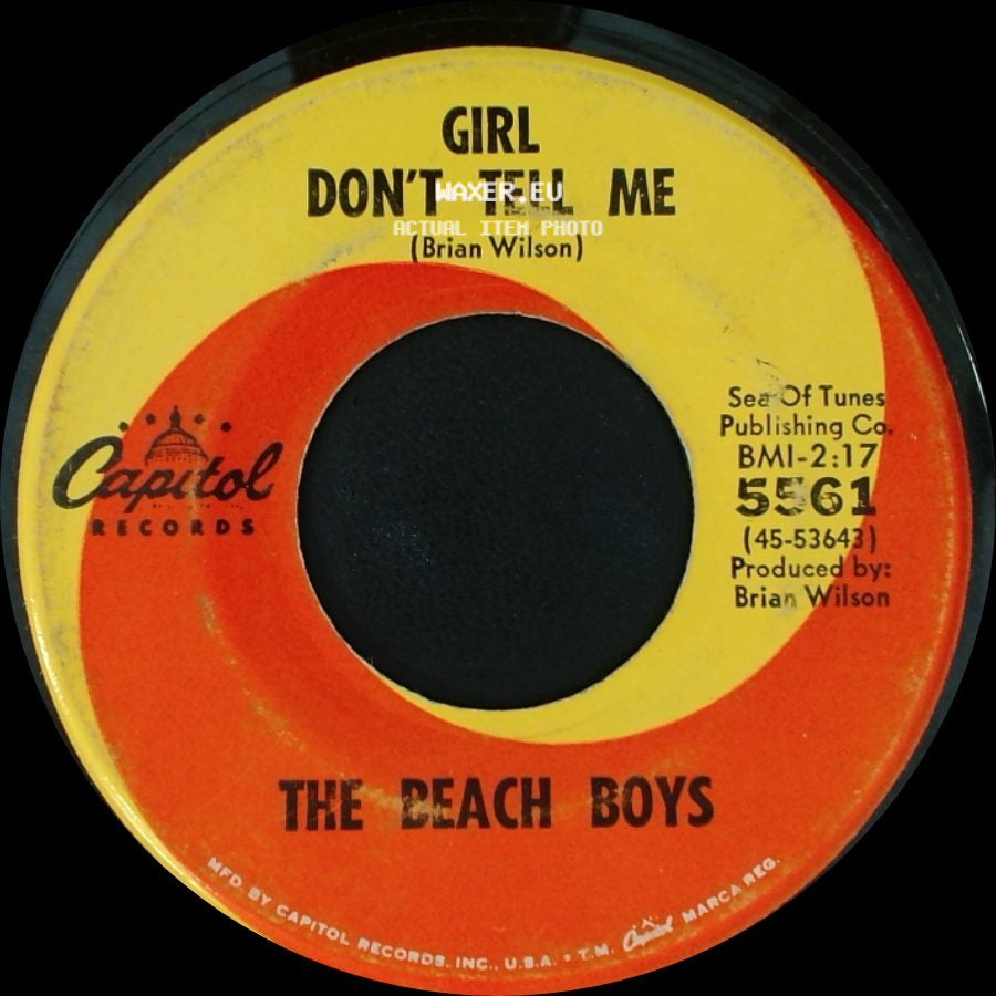 The Beach Boys - Girl Don't Tell Me / Barbara Ann side A