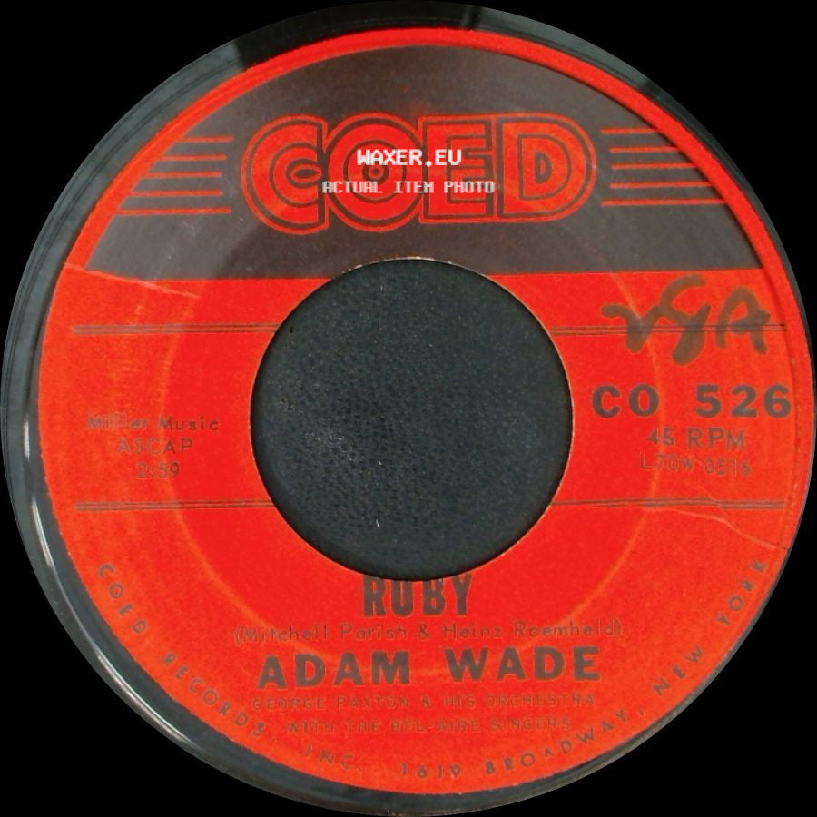 Adam Wade - Too Far / Ruby side B