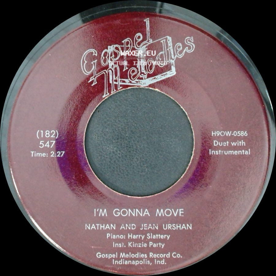 Jean Urshan / Nathan And Jean Urshan - I Have A Friend Above All Others / I'm Gonna Move side B