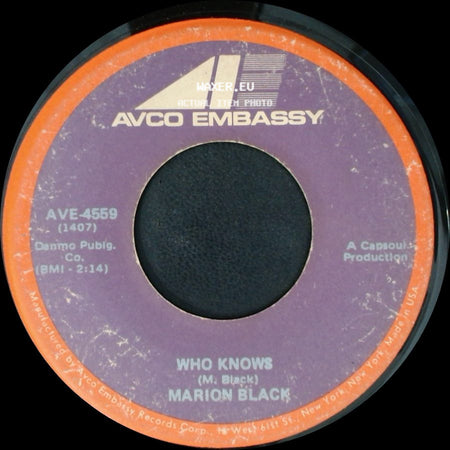 Marion Black - Go On Fool / Who Knows side B