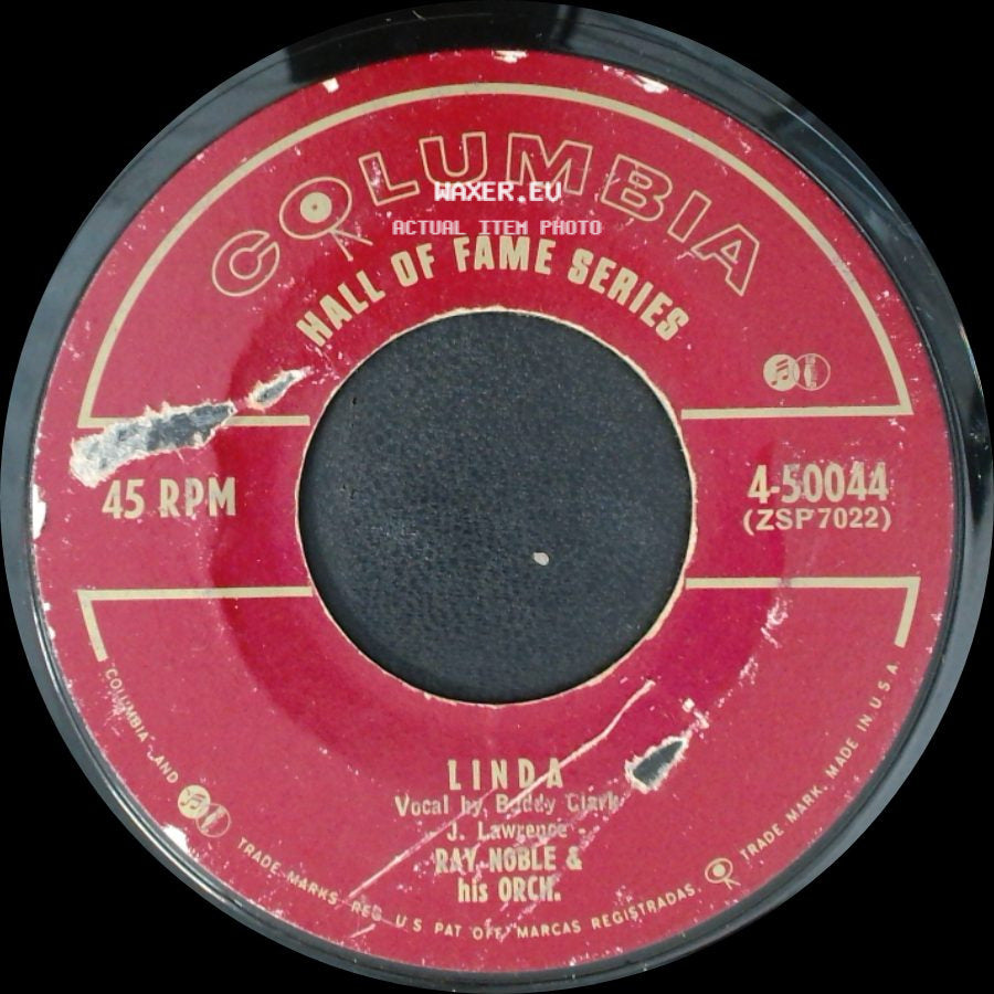 Ray Noble & His Orch. / Buddy Clark - Linda / Peg O' My Heart side A