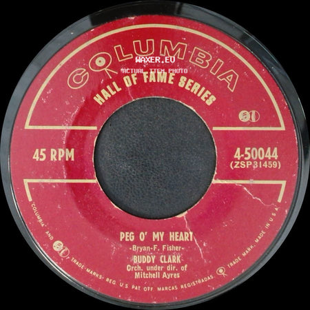Ray Noble & His Orch. / Buddy Clark - Linda / Peg O' My Heart side B