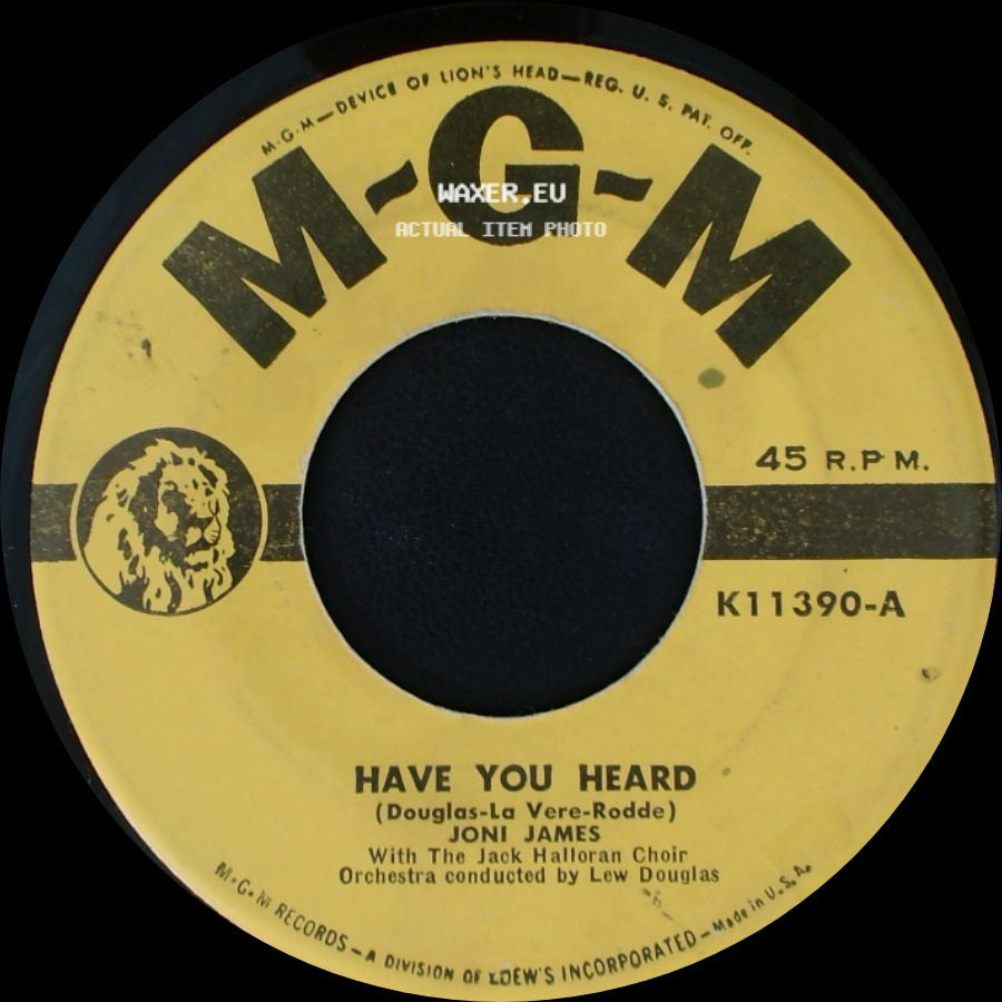 Joni James - Wishing Ring / Have You Heard side B
