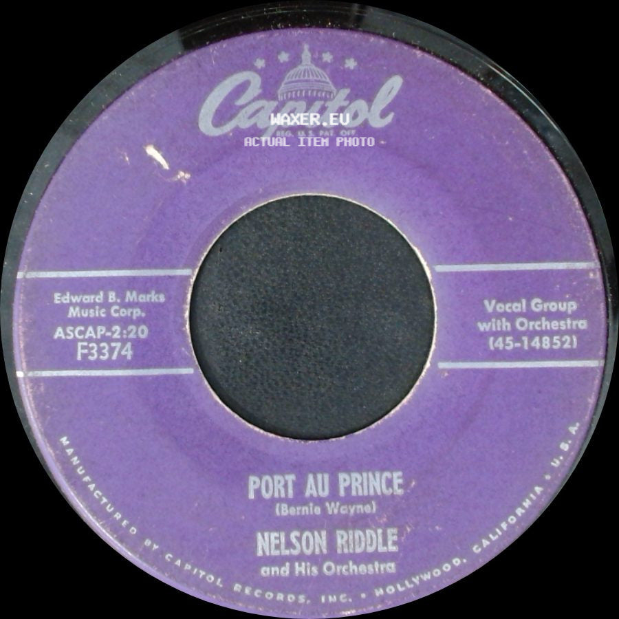 Nelson Riddle And His Orchestra - Port Au Prince / Midnight Blues side A