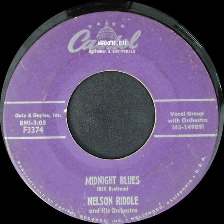 Nelson Riddle And His Orchestra - Port Au Prince / Midnight Blues side B