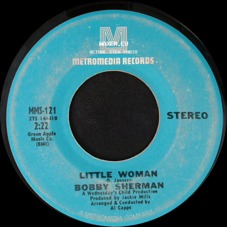 Bobby Sherman - One Too Many Mornings / Little Woman side B