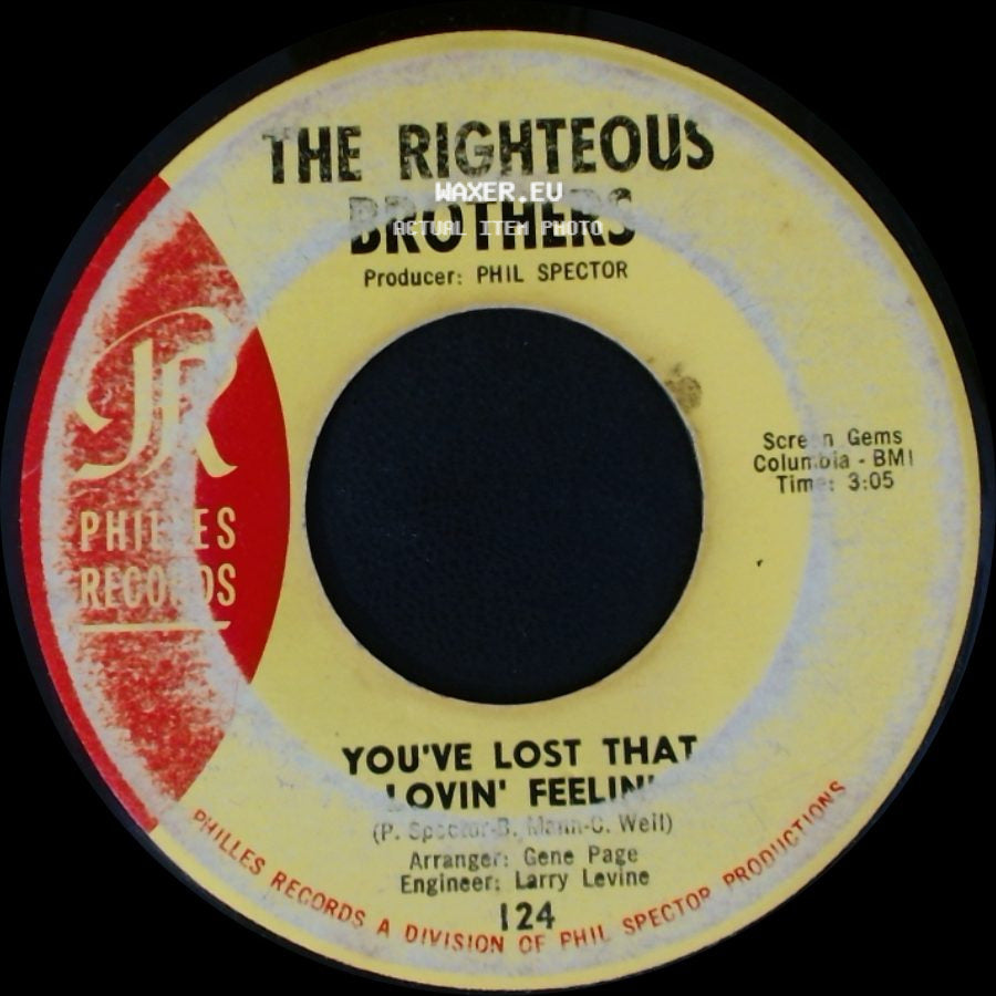 The Righteous Brothers - There's A Woman / You've Lost That Lovin' Feelin' side B