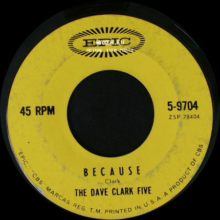 The Dave Clark Five - Theme Without A Name / Because side B