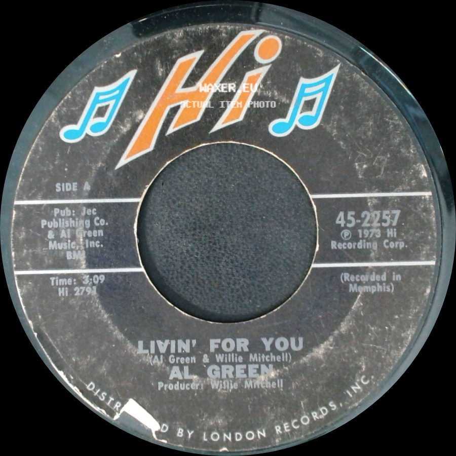 Al Green - Livin' For You / It Ain't No Fun To Me side A
