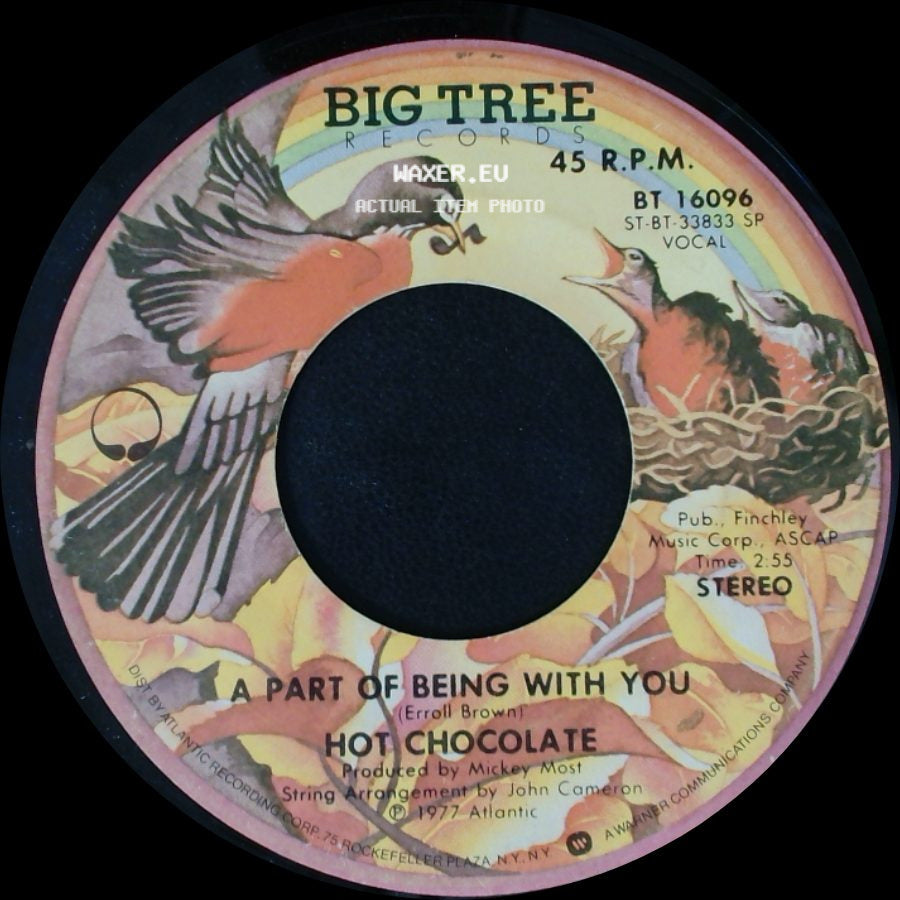 Hot Chocolate - So You Win Again / A Part Of Being With You side B