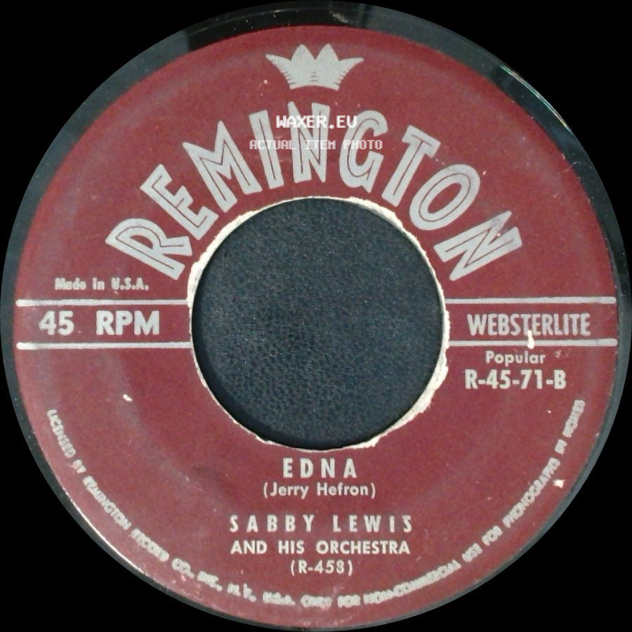 Helen Manning / Sabby Lewis And His Orchestra - The Blacksmith Blues / Edna side B