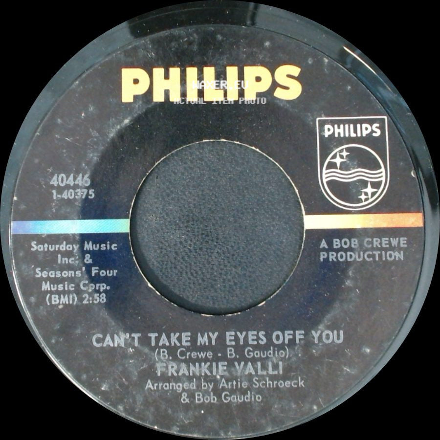 Frankie Valli - Can't Take My Eyes Off You / The Trouble With Me side A