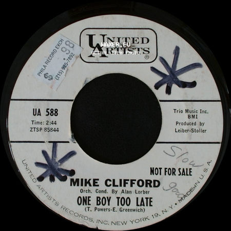 Mike Clifford - One Boy Too Late / Danny's Dream side A