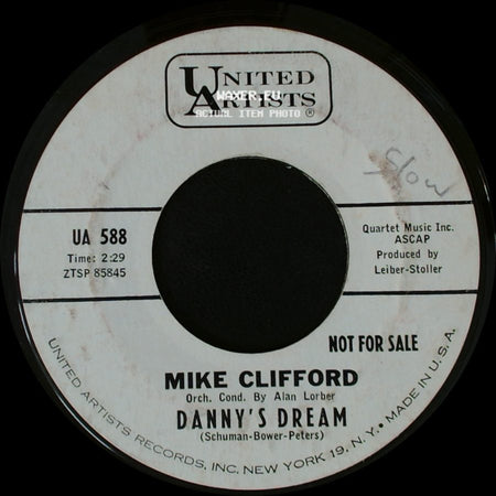 Mike Clifford - One Boy Too Late / Danny's Dream side B