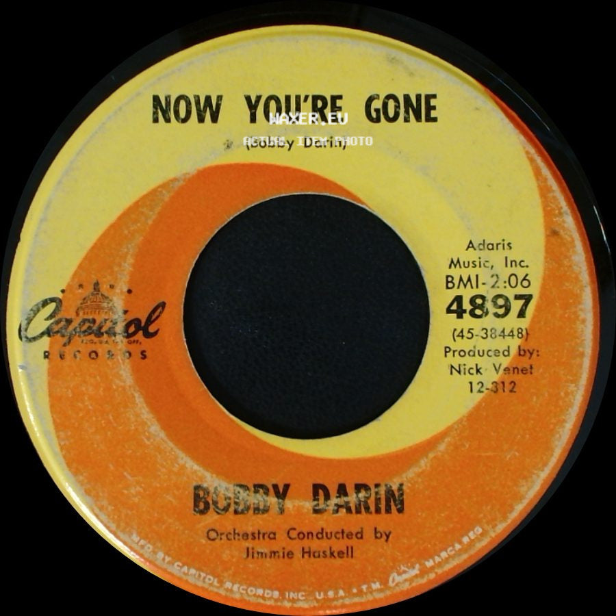 Bobby Darin - You're The Reason I'm Living / Now You're Gone side B