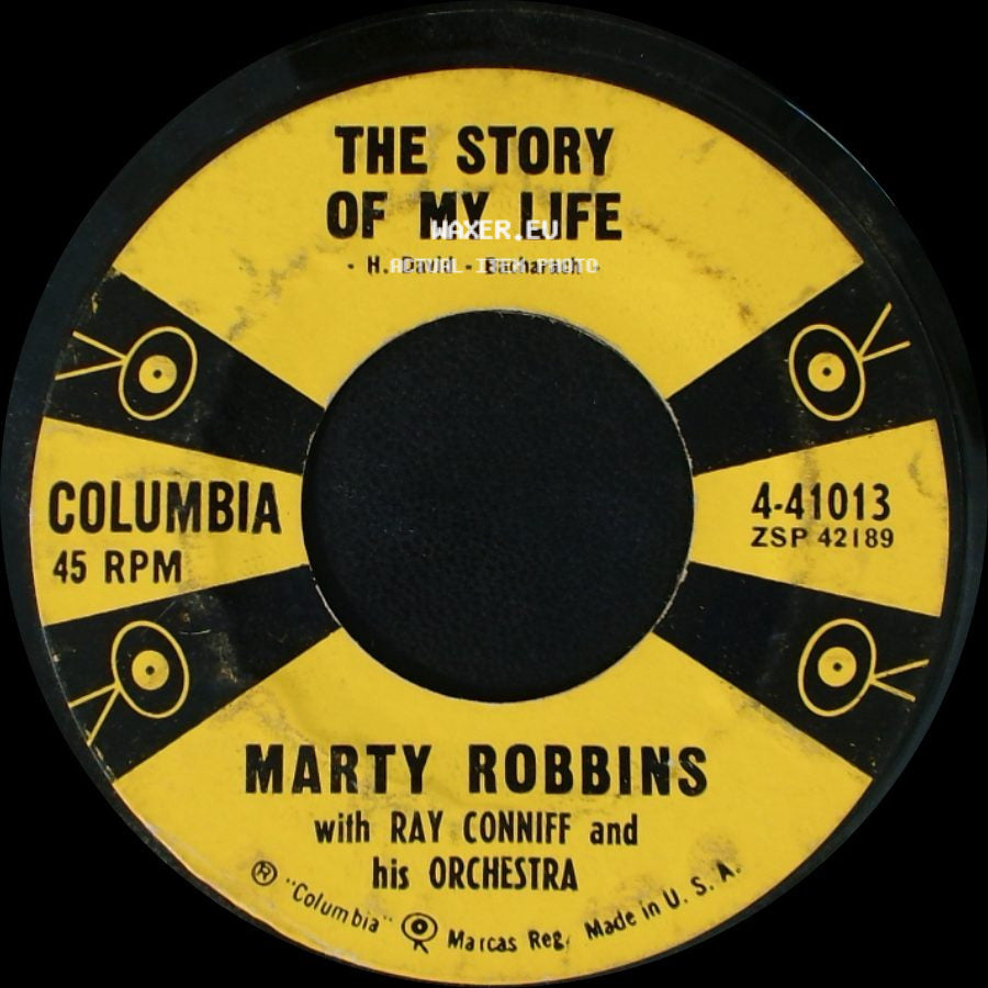Marty Robbins With Ray Conniff And His Orchestra - Once-A-Week Date / The Story Of My Life side B